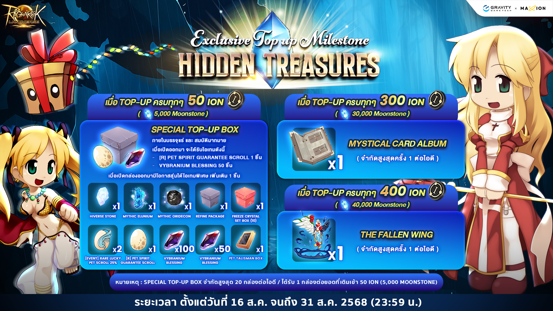 Ragnarok Landverse Thailand Exclusive Top-up Milestone ✨ Hidden Treasure! 🎁